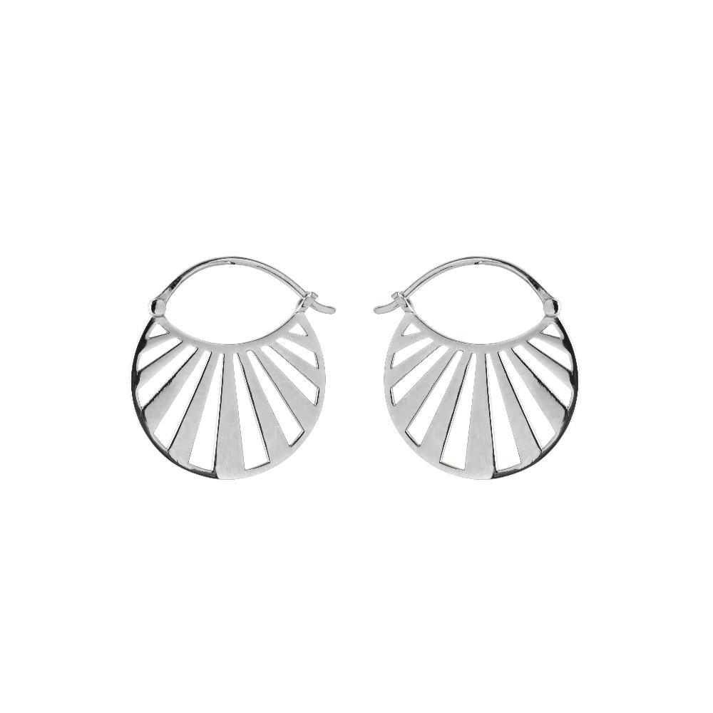 Pernille Corydon Misty Light Sølv Creoler 24 mm – E-614-S