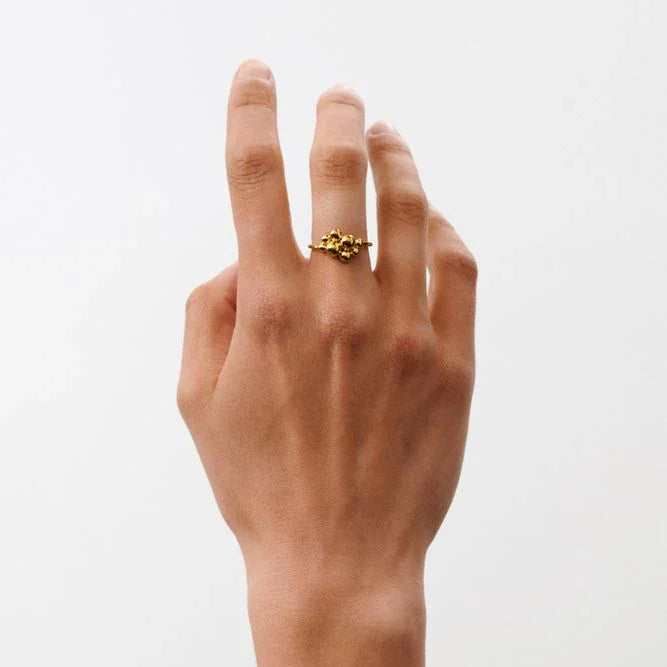 Pernille Corydon Pebble Ring I Forgyldt Sølv – produktbillede 2