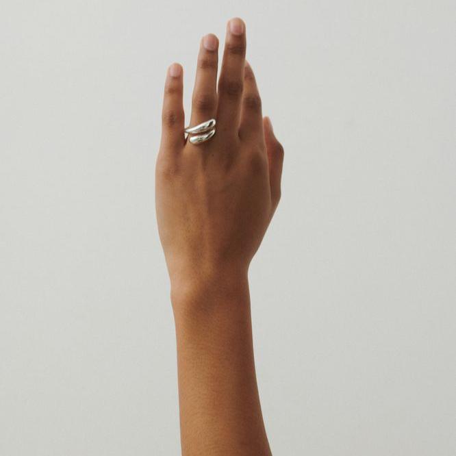 Pernille Corydon Rain Sølv Ring – produktbillede 2