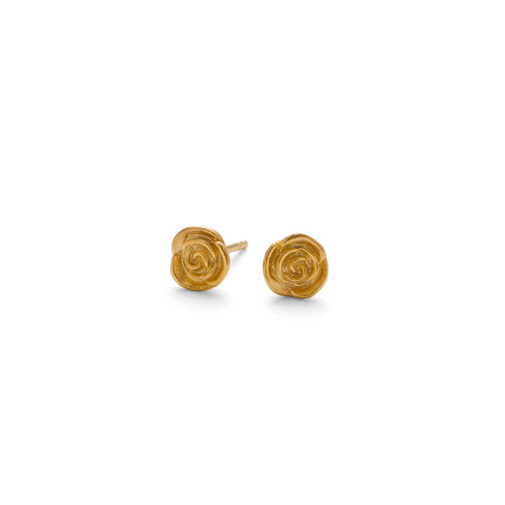 Pernille Corydon Small Rose Forgyldte Ørestikker – E-535-GP
