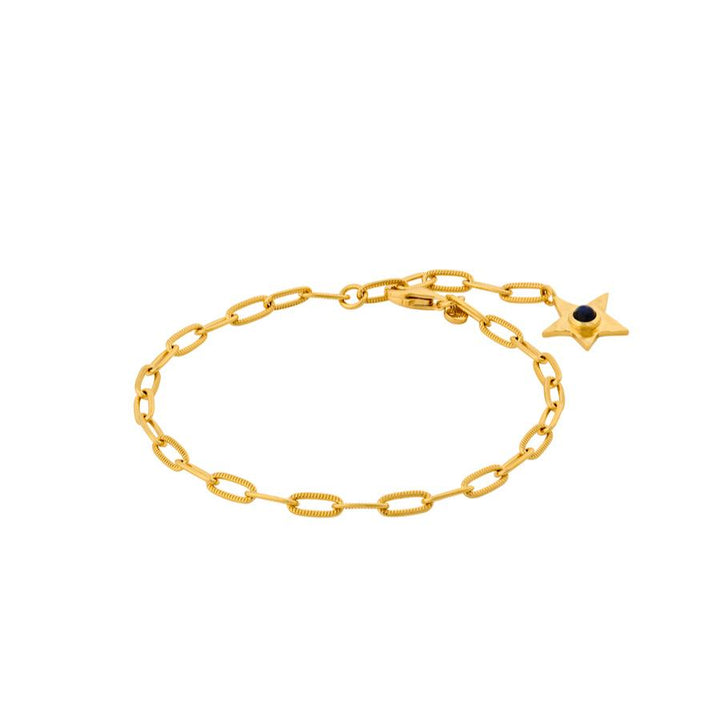 Pernille Corydon Twinkling Star Armbånd I Forgyldt Sølv – B-382-GP