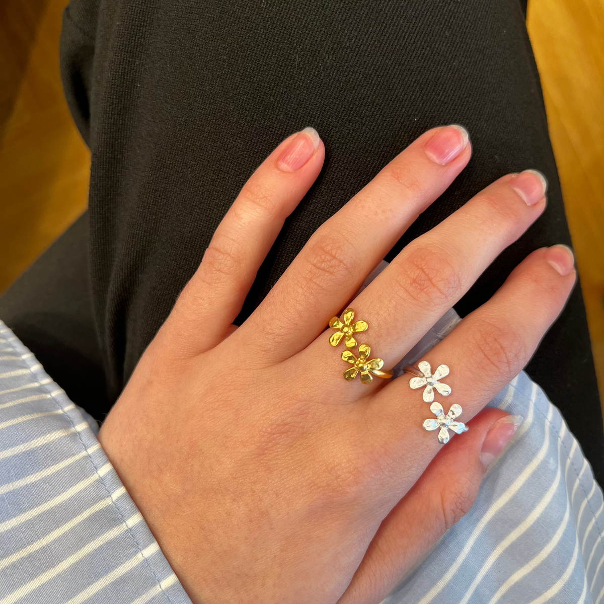 Pernille Corydon Wild Poppy Forgyldt Ring – produktbillede 2