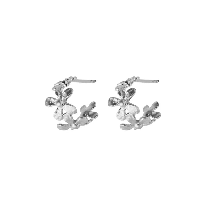 Pernille corydon Wild Poppy Hoops - Sølv – E-368-S