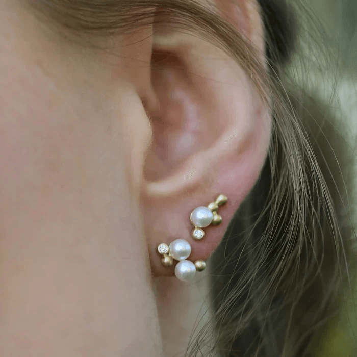 Ro Copenhagen Orbit Dot Perleørering Left – produktbillede 2