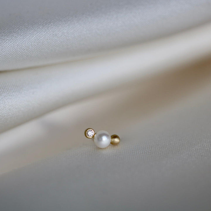 Ro Copenhagen Orbit Dot WWF Ørestikker 0.015ct TW/Si – produktbillede 2