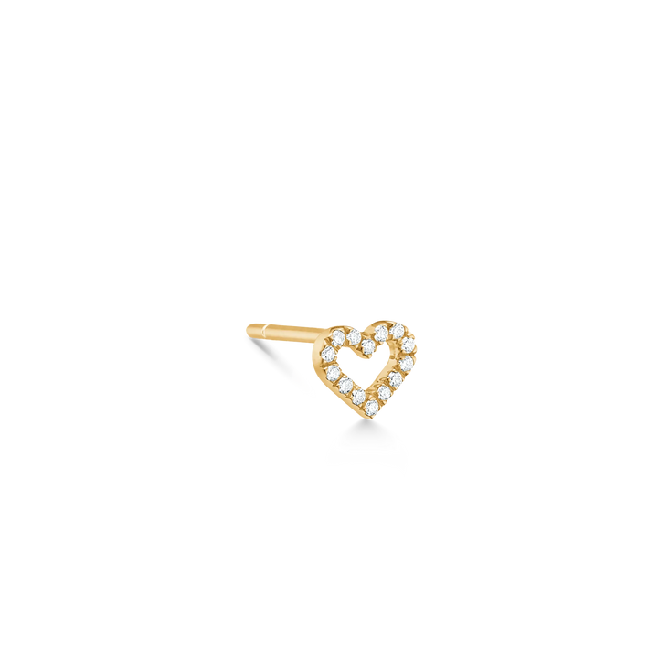 Ro Copenhagen Symbols Open Heart Diamant Ørestik – 18 kt. Guld – E111Y106
