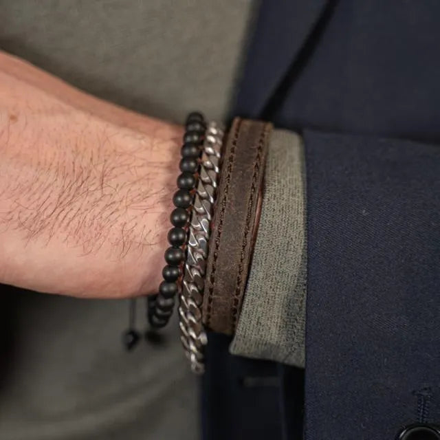 Son Of Noa Herre Armbånd - Mat Stål – produktbillede 2