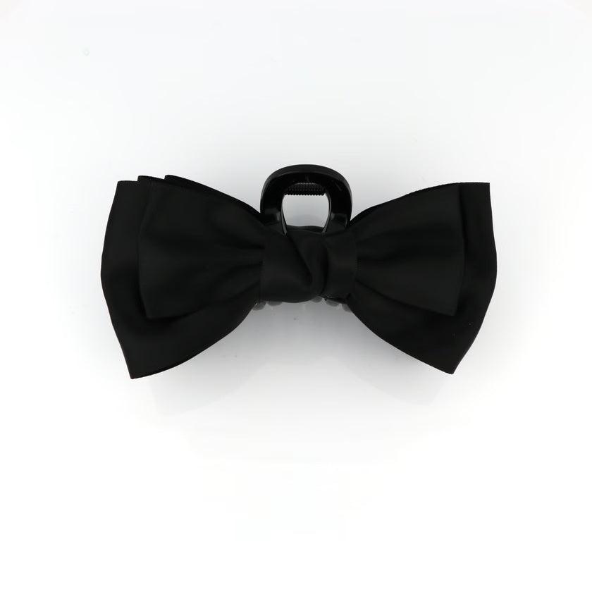 Studio Z Hårklemme Satin Sløjfe Black – 7980020