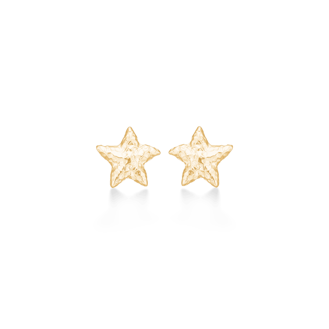 Studio Z Starfish Lustre Forgyldte Søstjerne Ørestikker Medium: – 7210902