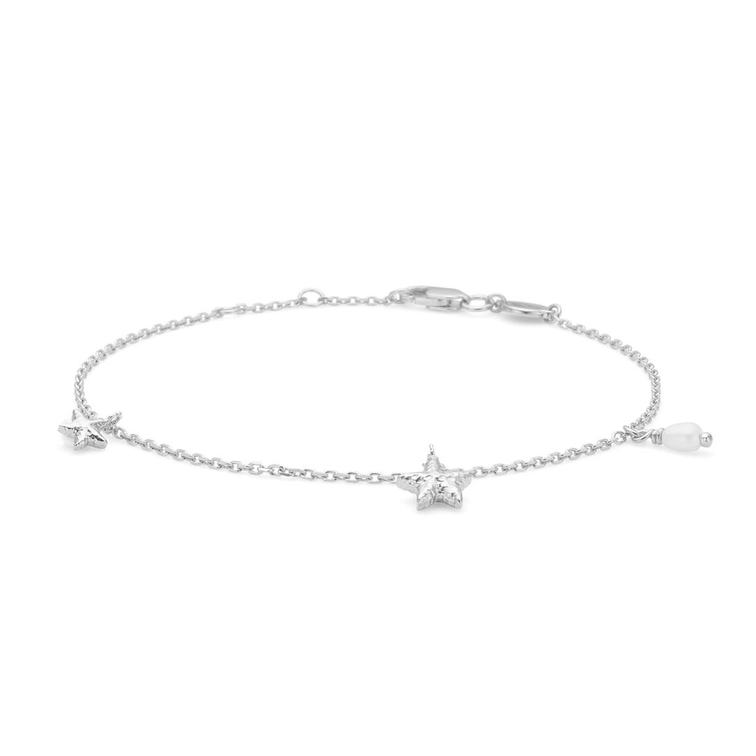 Studio Z Starfish Lustre Sølv Armbånd med Søstjerner – 7153903