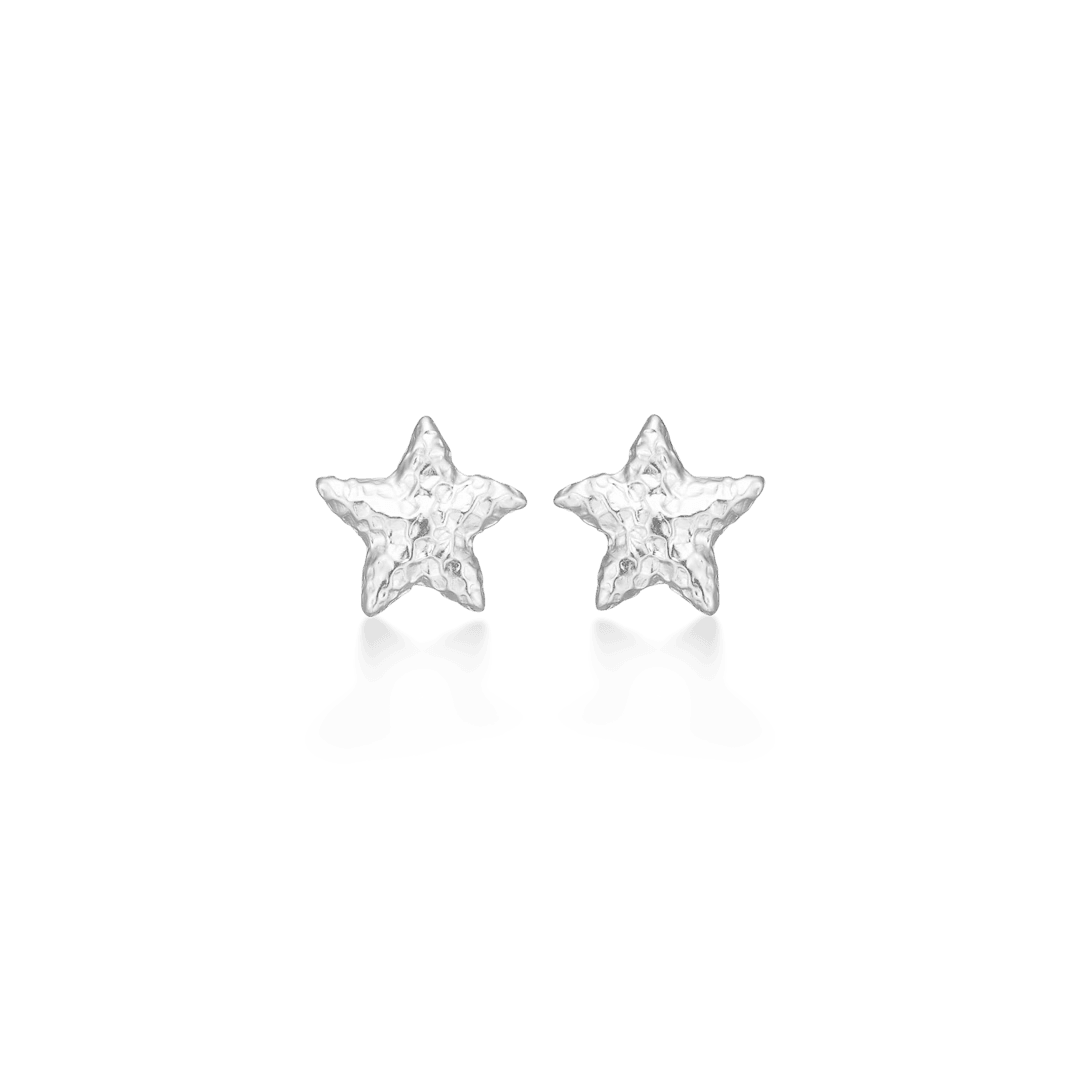 Studio Z Starfish Lustre Sølv Søstjerne Ørestikker Medium – 7110902