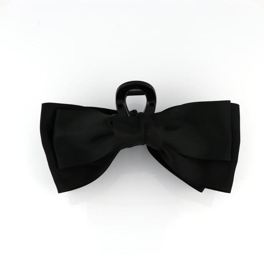 Studio Z XL Hårklemme Satin Sløjfe Black – 7980021