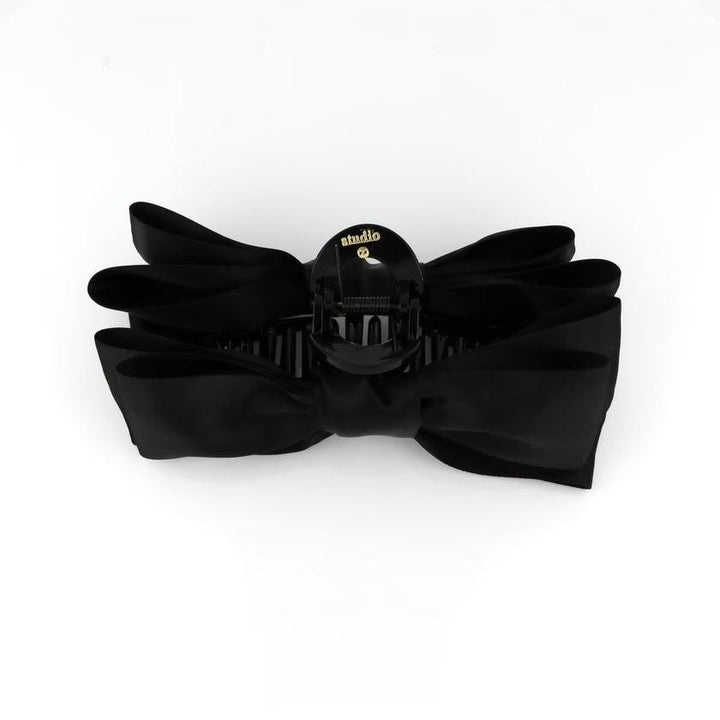 Studio Z XL Hårklemme Satin Sløjfe Black – produktbillede 2