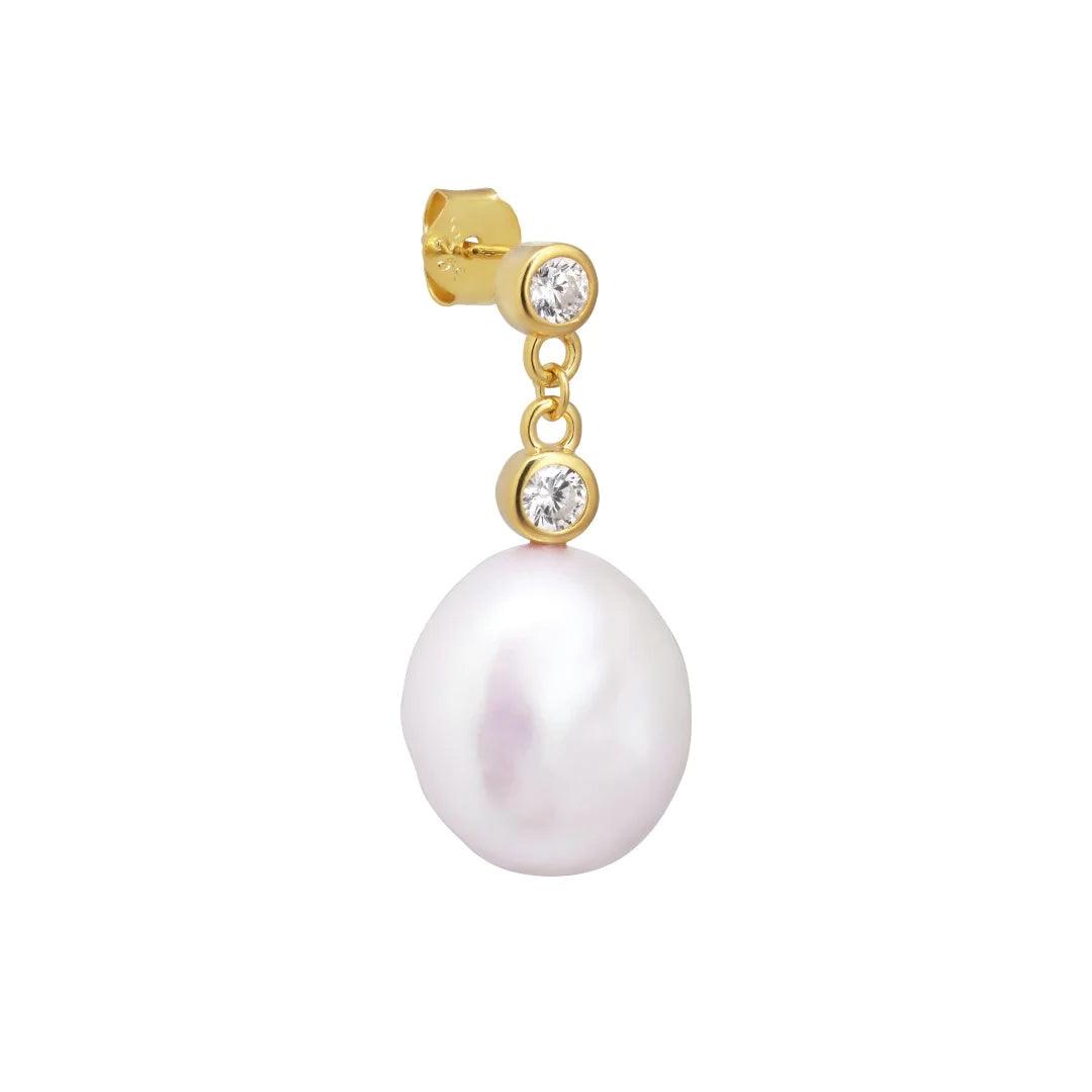 The Earring Shop Isla Single Perle Ørering – FW2304