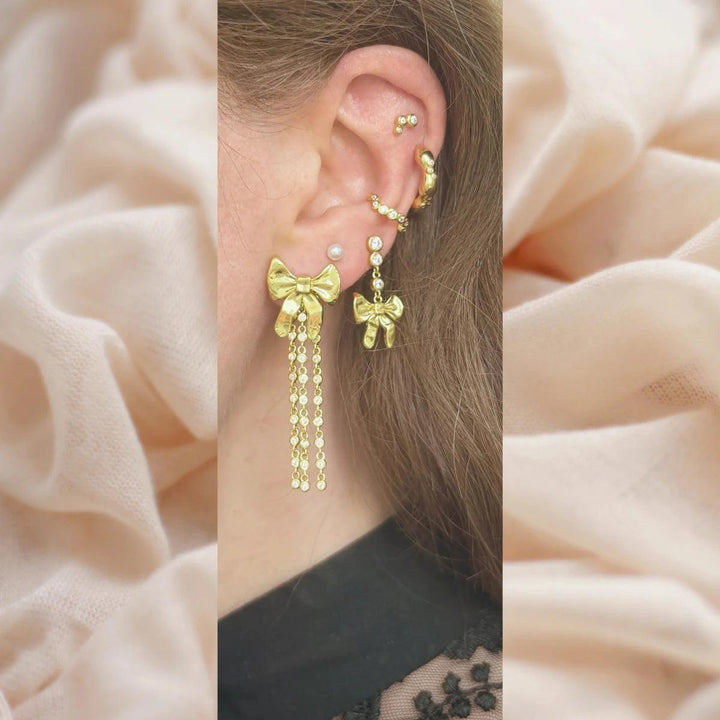 The Earring Shop Loulou Tassel Single Ørering – produktbillede 2