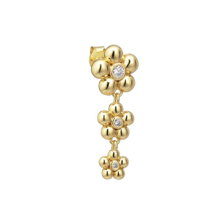 The Earring Shop Polly Single Blomster Ørering – FW2301