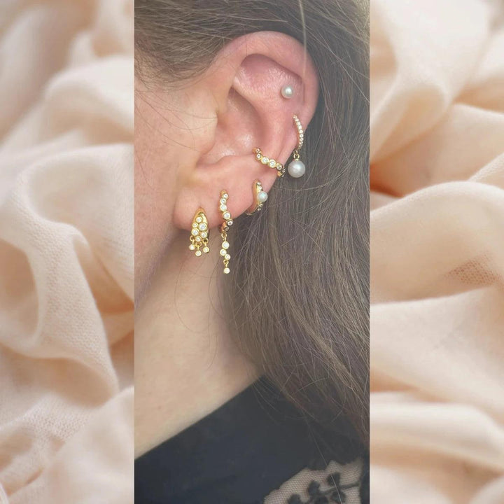 The Earring Shop Sirona Single Huggie – produktbillede 2