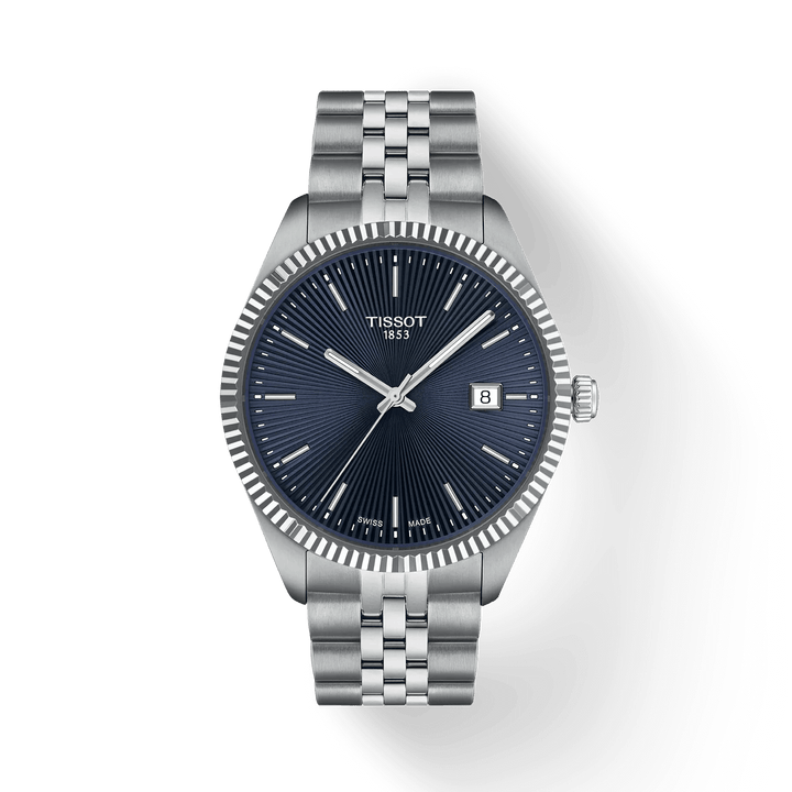 TISSOT BALLADE 40MM MED BLÅ GUILLOCHÉ URSKIVE – T1564101104100