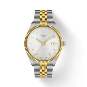 TISSOT BALLADE 40 MM GUILLOCHÉ-HOPEANVÄRISELLÄ KELLONTAULULLA 
