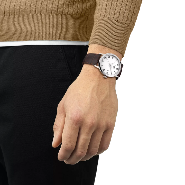 TISSOT CLASSIC DREAM 42MM - BRUN LÆDERREM – produktbillede 2