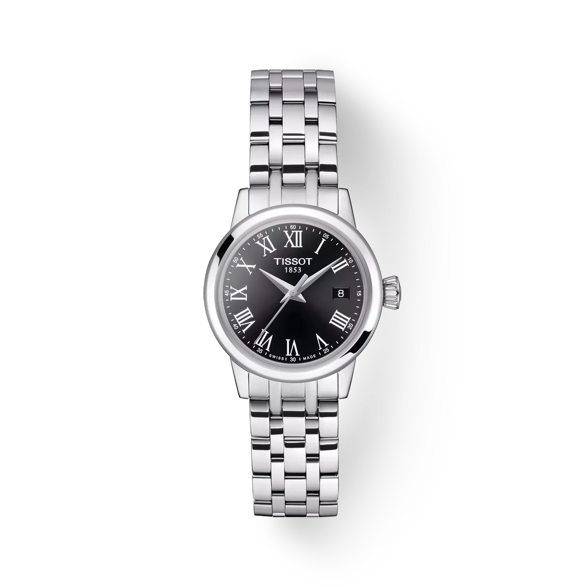 TISSOT CLASSIC DREAM LADY - STÅLLÆNKE / SORT SKIVE – T1292101105300