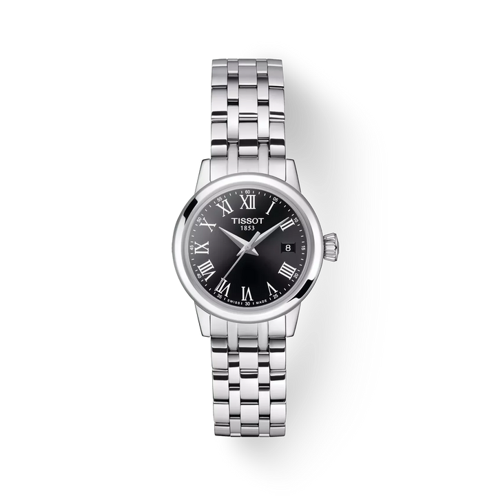 TISSOT CLASSIC DREAM LADY - STÅLLÆNKE / SORT SKIVE – T1292101105300