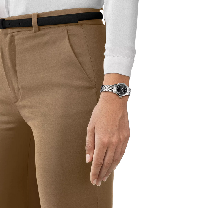 TISSOT CLASSIC DREAM LADY - STÅLLÆNKE / SORT SKIVE – produktbillede 2