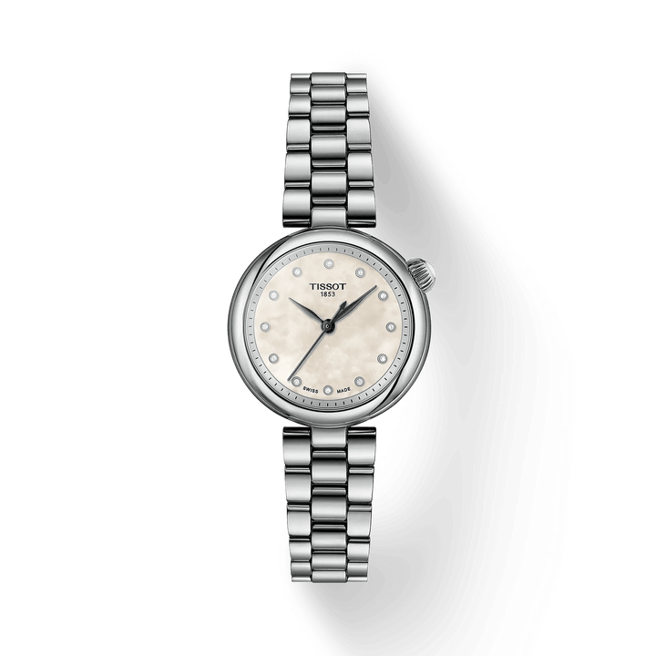 Tissot Desir 28mm - Perlemorskive & Diamanter – T1520101111600