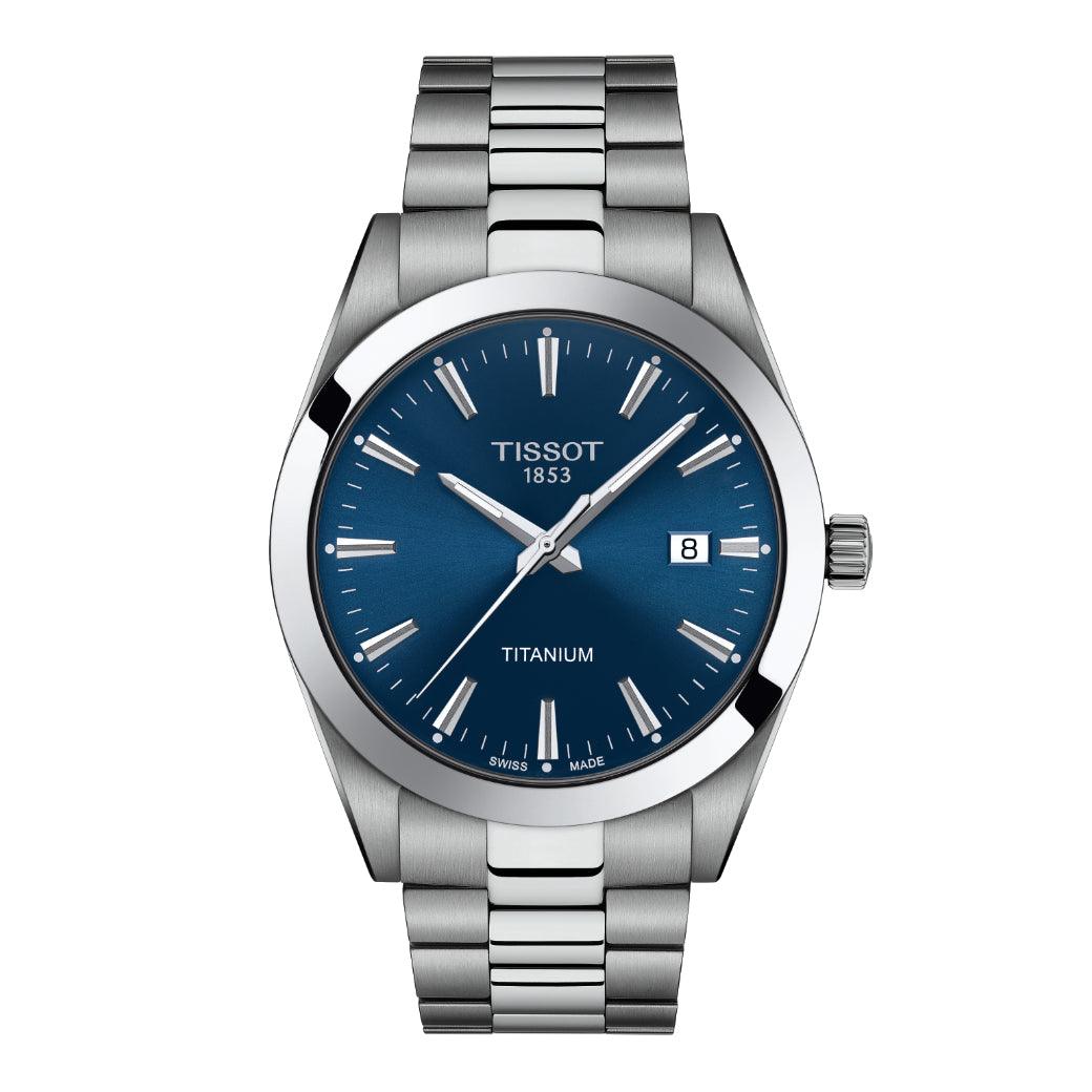 TISSOT GENTLEMAN TITANIUM - BLÅ URSKIVE – T1274104404100