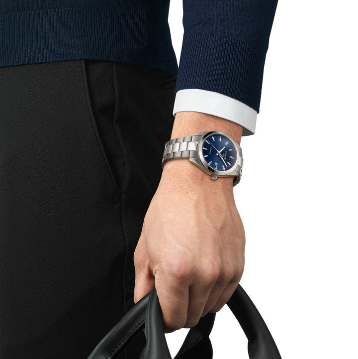 TISSOT GENTLEMAN TITANIUM - BLÅ URSKIVE – produktbillede 2