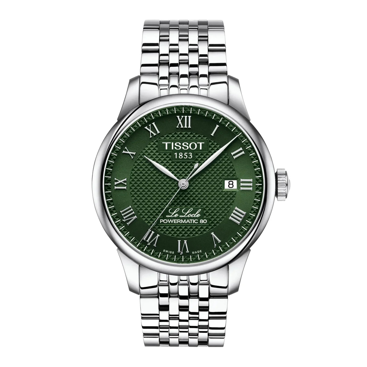 TISSOT LE LOCLE POWERMATIC 80 GRØN URSKIVE – T0064071109300