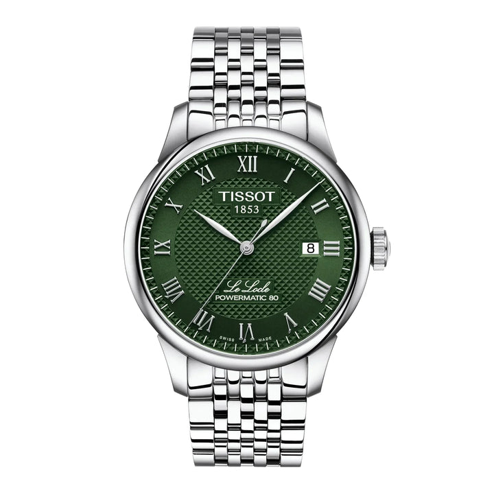 TISSOT LE LOCLE POWERMATIC 80 GRØN URSKIVE – T0064071109300