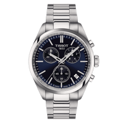 TISSOT PR 100 CHRONOGRAPH SINISELLÄ KELLOTAULULLA 