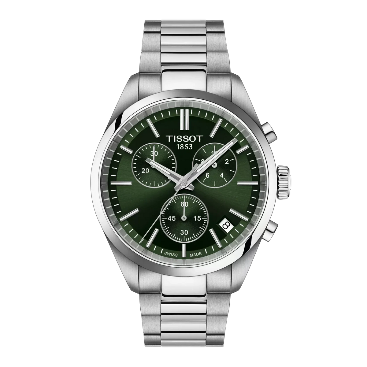 TISSOT PR 100 CHRONOGRAPH MED GRØN URSKIVE – T1504171109100