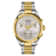 TISSOT PR 100 CHRONOGRAPH PVD HOPEANVÄRISELLÄ KELLOTAULULLA 