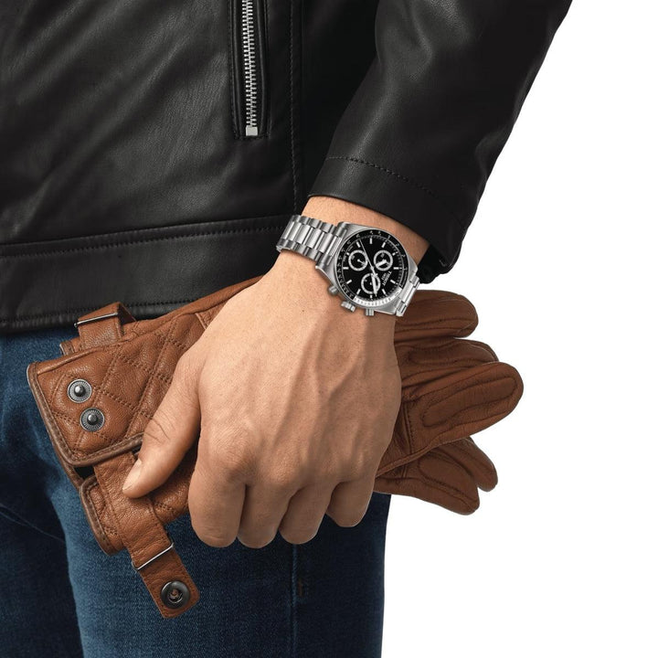 TISSOT PR516 CHRONOGRAPH MED SORT URSKIVE – produktbillede 2