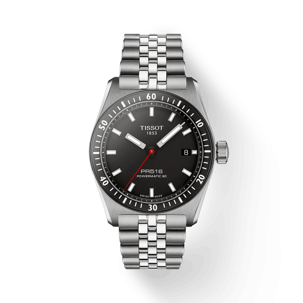 TISSOT PR516 POWERMATIC 80 MED SORT URSKIVE 38MM – T1494071105100