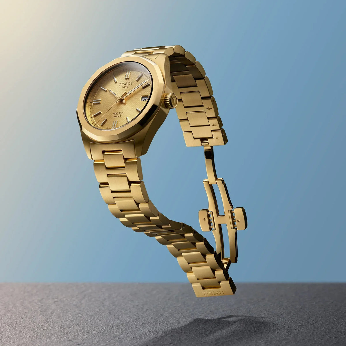 Tissot PRC 100 SOLAR 34MM - GULD PVD – T1518223302100