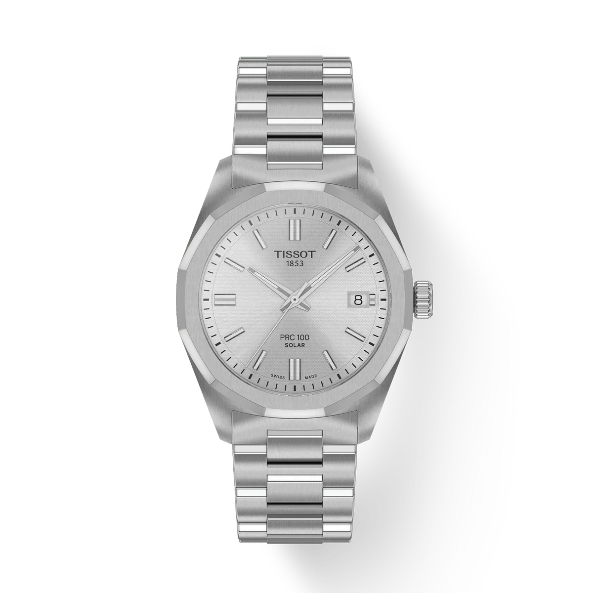 TISSOT PRC 100 SOLAR 34MM – STÅL / SØLV SKIVE – T1518221103100