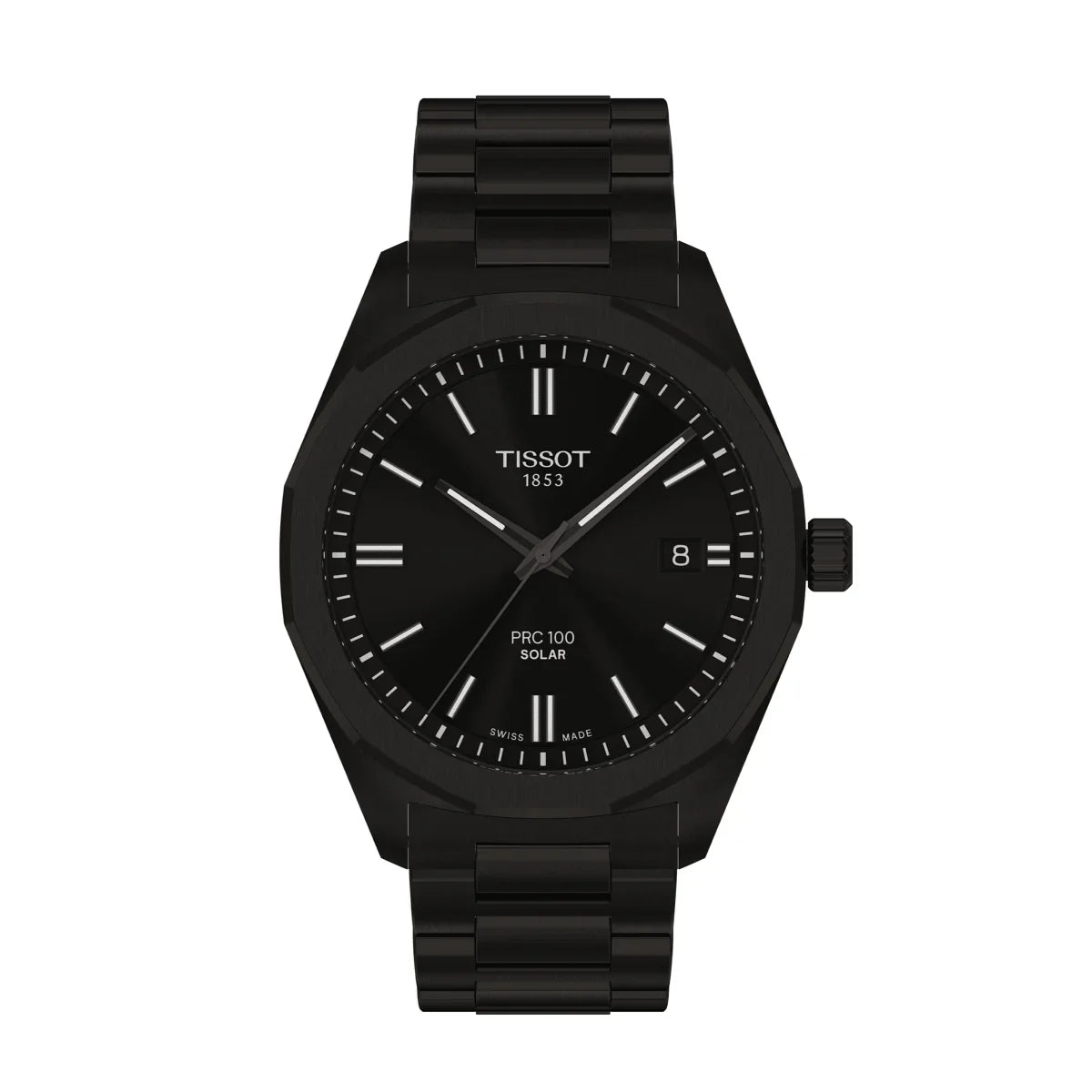 TISSOT PRC 100 SOLAR QUARTZ 39MM BLACK – T1514223305100