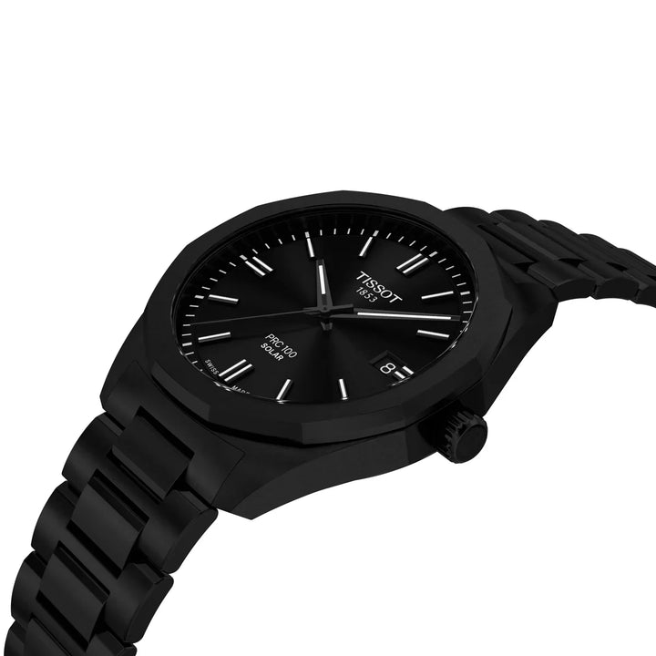 TISSOT PRC 100 SOLAR QUARTZ 39MM BLACK – produktbillede 2