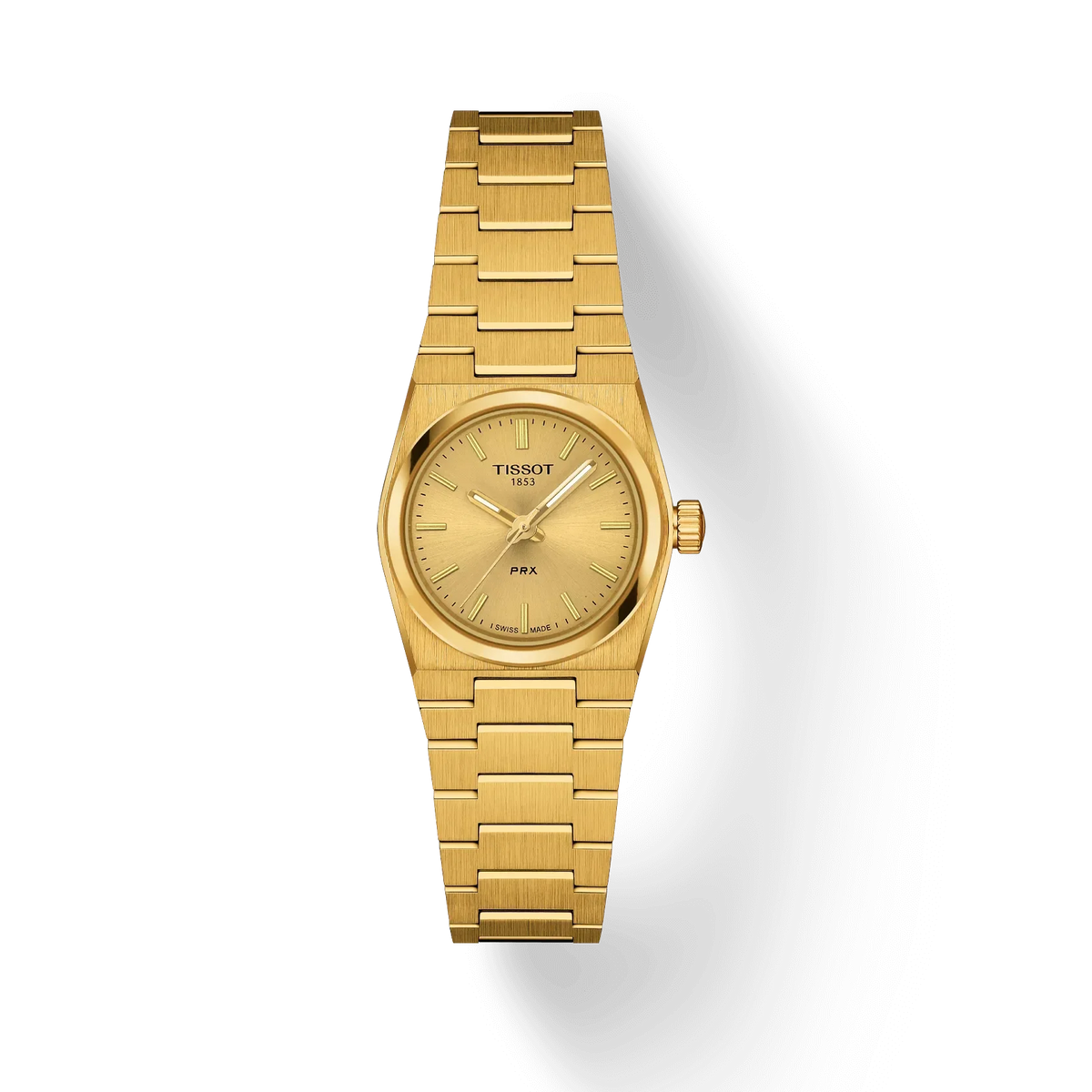 TISSOT PRX 25MM – GULD PVD / CHAMPAGNE SKIVE – T1370103302100
