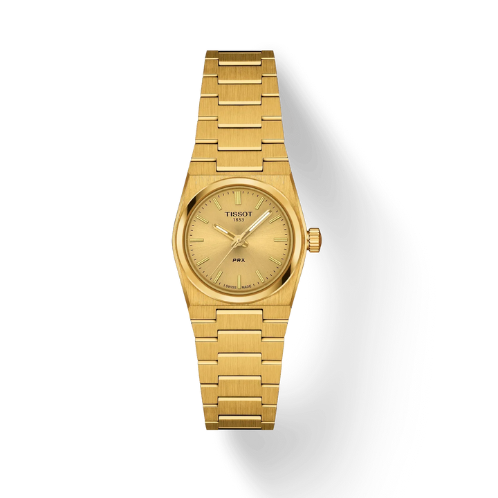 TISSOT PRX 25MM – GULD PVD / CHAMPAGNE SKIVE – T1370103302100