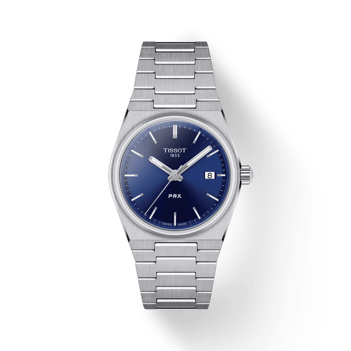 TISSOT PRX MED BLÅ URSKIVE 35MM – T1372101104100