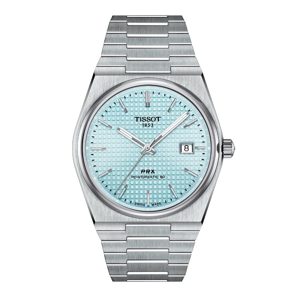 TISSOT PRX POWERMATIC 80 ICE BLUE URSKIVE – T1374071135100