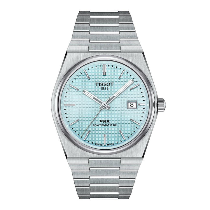 TISSOT PRX POWERMATIC 80 ICE BLUE URSKIVE – T1374071135100