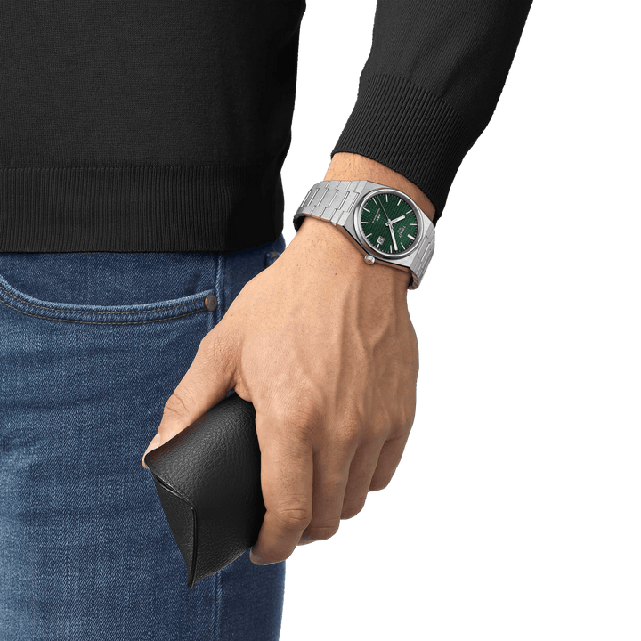TISSOT PRX POWERMATIC 80 MED GRØN URSKIVE – produktbillede 2