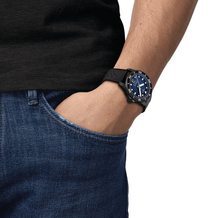 TISSOT SEASTAR 1000 POWERMATIC 80 40MM MED GUMMIREM – produktbillede 2