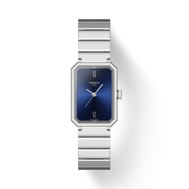 TISSOT SRV 30MM – STÅLLÆNKE / BLÅ SKIVE – T1601101104300