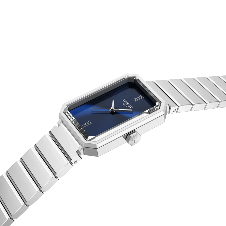 TISSOT SRV 30MM – STÅLLÆNKE / BLÅ SKIVE – produktbillede 2